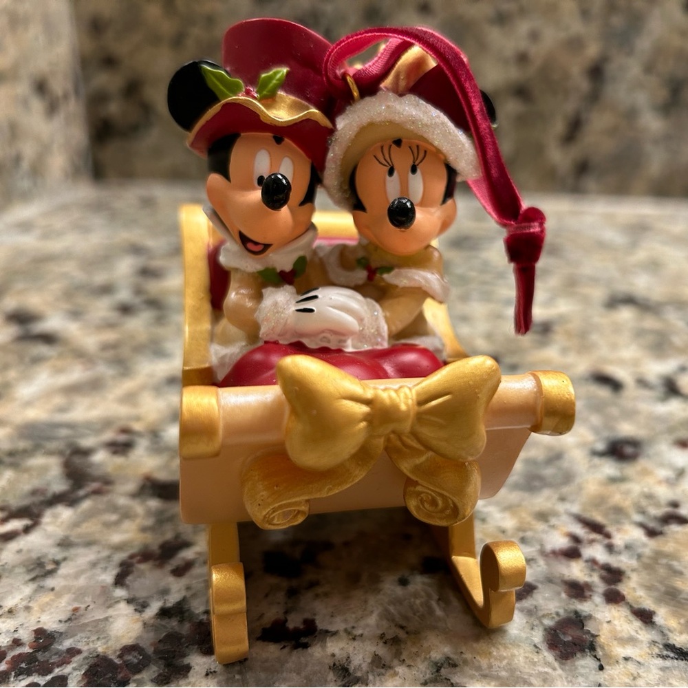 Disney Parks Victorian Mickey and Minnie Ornament